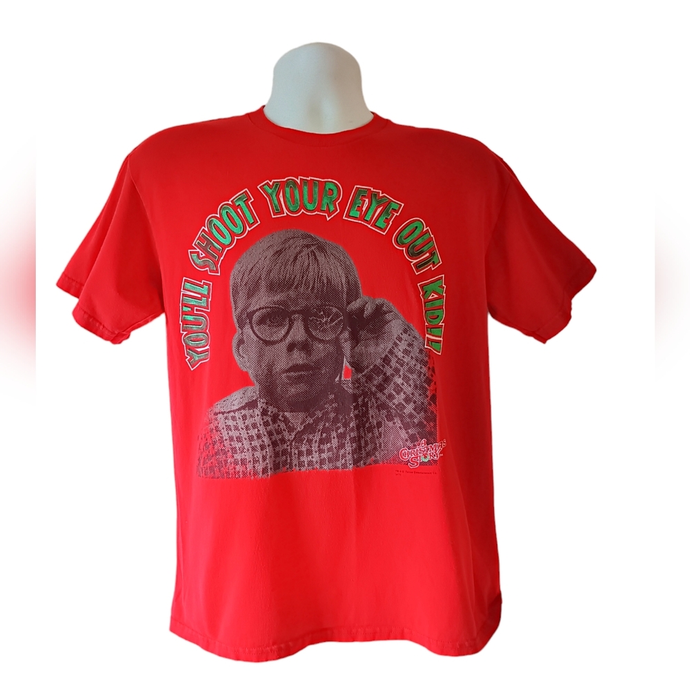 You'll shoot your eye out kid men's red short-sleeve t-shirt size M